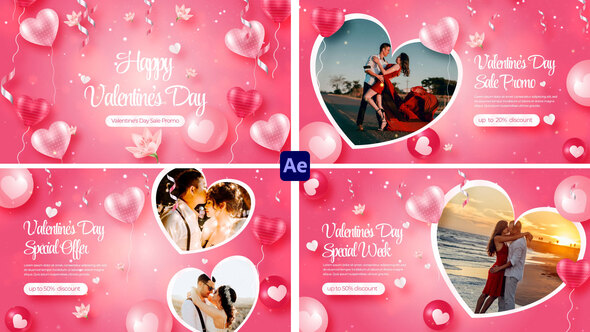Valentine's Day Slideshow | Valentine's Day Sale Opener v2
