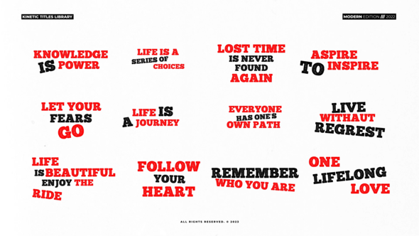 Kinetic Titles \ FCPX alt