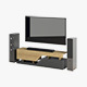 TV Cabinet Set 02 - 3DOcean Item for Sale