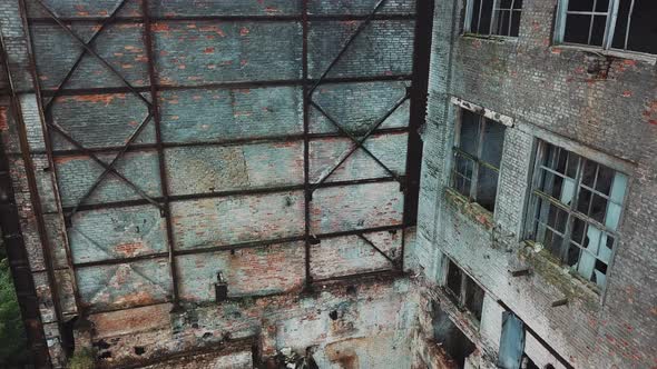 Flight Over the Destroyed Factory