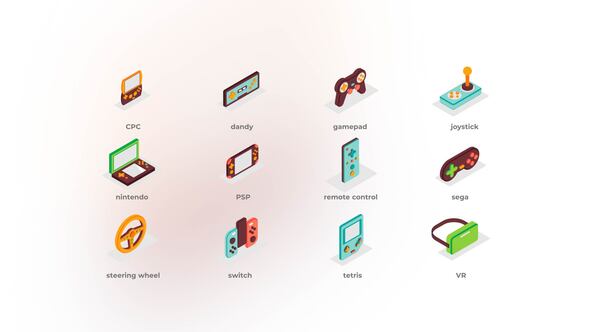 Games - Isometric Icons