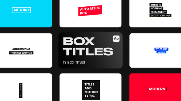 Box Titles for After Effects alt
