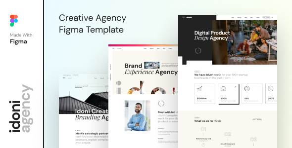 Idoni. – Creative Agency Figma Template