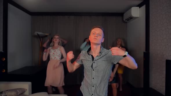 Cool Guy Clubbing Hard at the Party