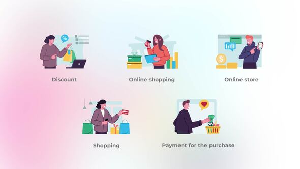 E-commerce - Flat concept alt