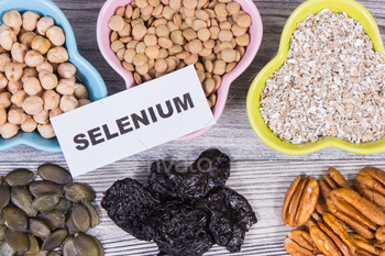 Healthy ingredients containing selenium, vitamin and minerals