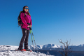 Snow hiker in the mountains, middle aged woman - PhotoDune Item for Sale