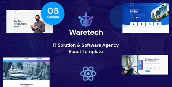 Waretech - IT Solutions & Technology React Template