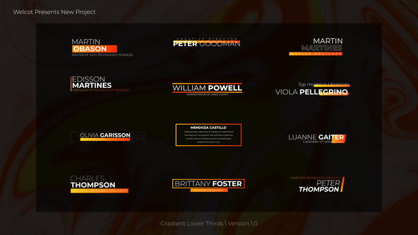 Gradient Lower Thirds | After Effects alt
