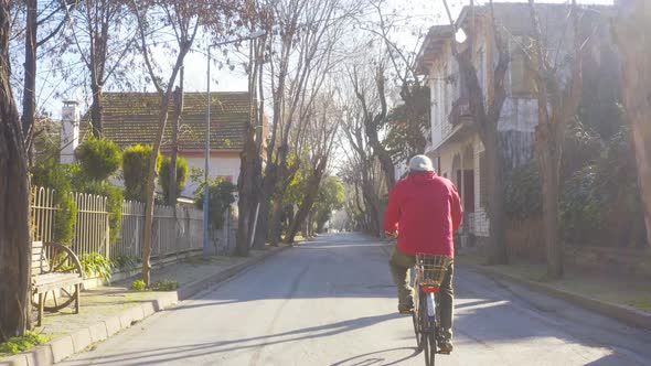 Istanbul Prince Islands Following Biker Man