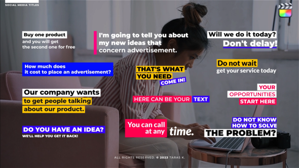 Social Media Titles \ FCPX alt