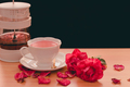 The process of brewing hot tea, rose tea, a relaxing and healthy herbal drink. - PhotoDune Item for Sale