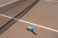 Padel racket and balls on court - PhotoDune Item for Sale
