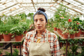 Female Greenhouse Worker Portrait - PhotoDune Item for Sale