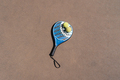 Padel racket and balls on court - PhotoDune Item for Sale