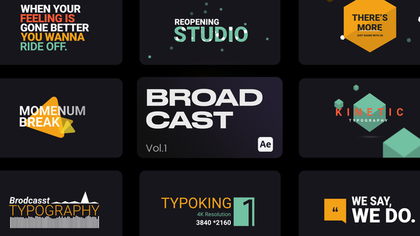 Broadcast Titles for After Effects alt
