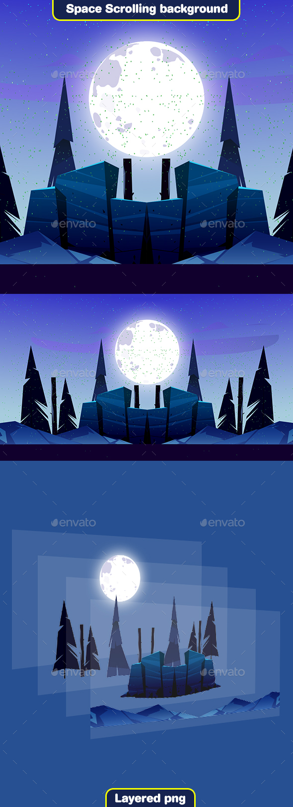 Space Scrolling Background