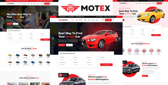 Motex - Car Dealer And Automotive HTML5 Template