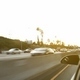 Oncoming Traffic on American Highway at Sunset - VideoHive Item for Sale