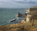 Aerial view. Man O' War Beach and Durdle Door. Dorset. North Sea. UK - PhotoDune Item for Sale