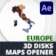 Disks Maps Opener - Western Europe for After Effects - VideoHive Item for Sale