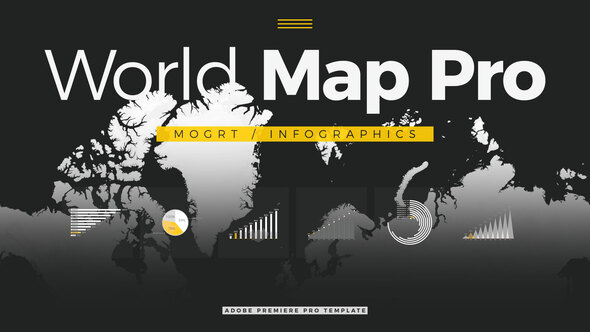 World Map Pro / MOGRT / Infographics