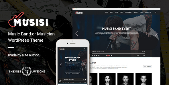 Musisi – WordPress Themes for Musicians and Bands