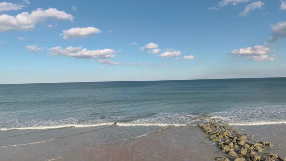 Beautiful sands and the Atlantic ocean at the River to the Sea Beach