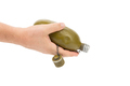 Military metal flask in a hand. - PhotoDune Item for Sale