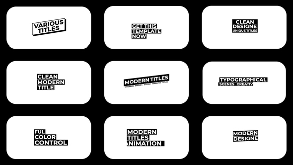 Modern Titles | MOGRT