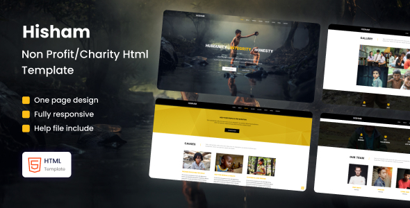 HISHAM - Non Profit/Charity Html Template