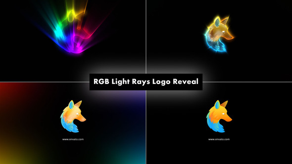 RGB Light Rays Logo Reveal