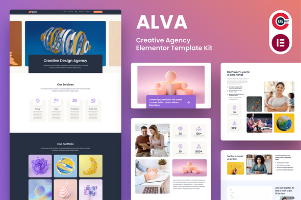 Alva – Creative Agency Elementor Template Kit
