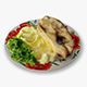 Fried Fish with Creamy Mashed Potatoes and Chukka Weed - 3DOcean Item for Sale