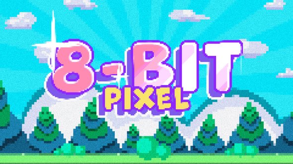 Pixel 8-bit Title