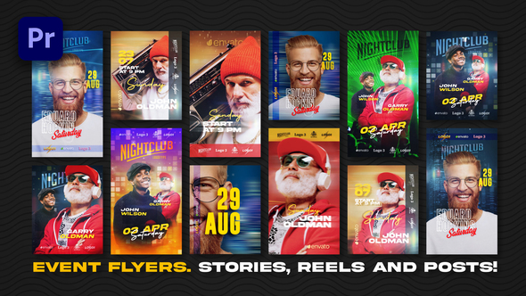 Event Flyers. Stories, Reels and Posts | Premiere Pro