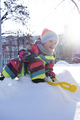 Cute girl playing in snow - PhotoDune Item for Sale