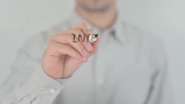 Internet of Things Writing on Transparent Screen