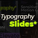 Typography Slides - VideoHive Item for Sale