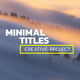 Minimal Titles | FCPX & Apple Motion - VideoHive Item for Sale