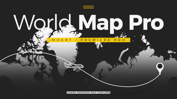 World Map Pro / MOGRT / Premiere Pro