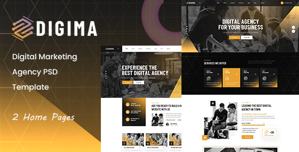 Digima - Digital Marketing Agency PSD Template