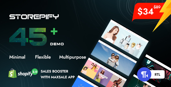 Storepify - Minimal Multipurpose Shopify Theme OS 2.0