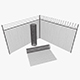 Barbed Wire Fence - 3DOcean Item for Sale
