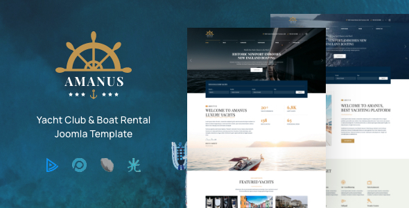 Amanus | Yacht Charter Joomla Template