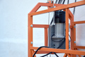 Hoist supply and safety lock as part of suspended wire rope platform for facade - PhotoDune Item for Sale