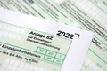 Anlage SZ - German 2022 Non-deductible debt interest form close up - PhotoDune Item for Sale