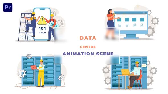 Data Store Center Animation Scene