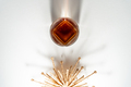 Still-life with a glass of bourbon on white background - PhotoDune Item for Sale
