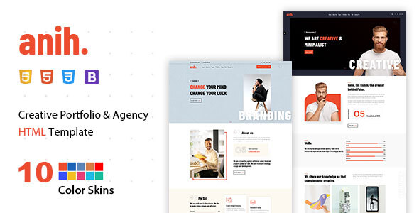 Anih - Creative Portfolio Agency Template